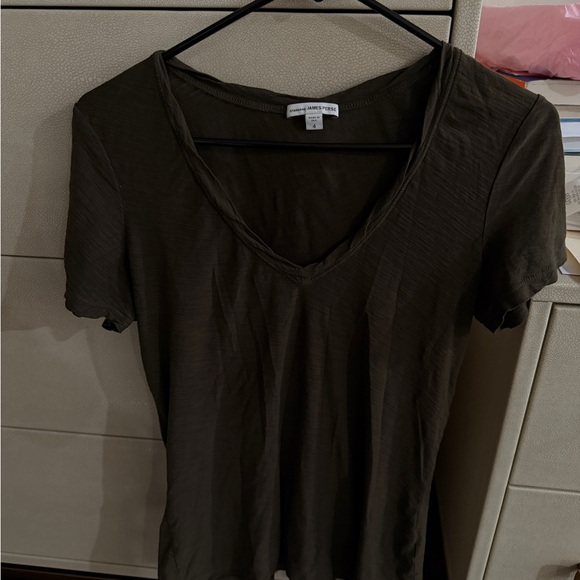 James Perse Women’s V-Neck T Shirt Size 4 - Picture 3 of 4
